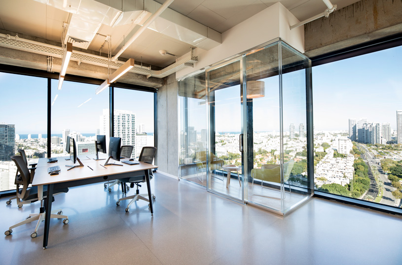 350平辦公室裝修設(shè)計(jì)效果圖，來自天際線的靈感