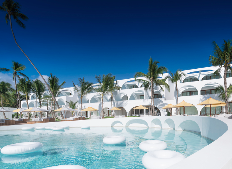 泰國海灘度假酒店裝修效果圖-酒店外觀